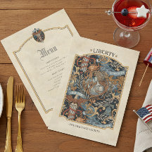 USA 250 Liberty Art Nouveau Rahmen Menü ID1302