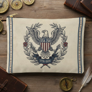 USA 250 Patrioten-Adler-Erbe-Motiv Crm ID1299 Zubehörtasche