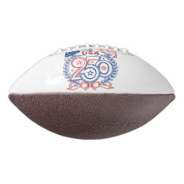 USA 250 Patriotic Anniversary Emblem Design Football