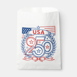 USA 250 Patriotic Anniversary Emblem Design Geschenktütchen