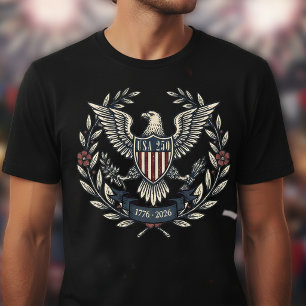 USA 250 Patriotischer Adler-Erbe-Motiv ID1299 T-Shirt