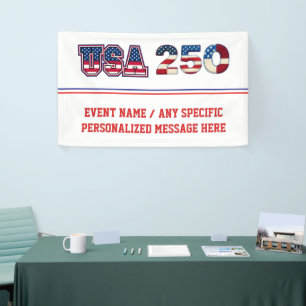 USA 250 Patriotismus-Vorlage Banner