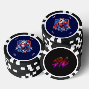 USA 250 POKERCHIPS
