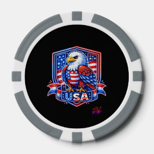 USA 250 POKERCHIPS