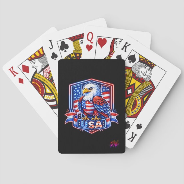 USA 250 SPIELKARTEN (Rückseite)
