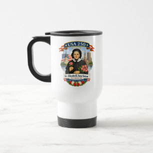 USA 250 St. Elizabeth Ann Seton katholischer Patri Reisebecher