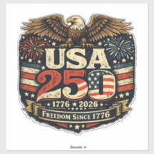 USA 250 Weißkopfseeadler 1776-2026 Patriotischer A