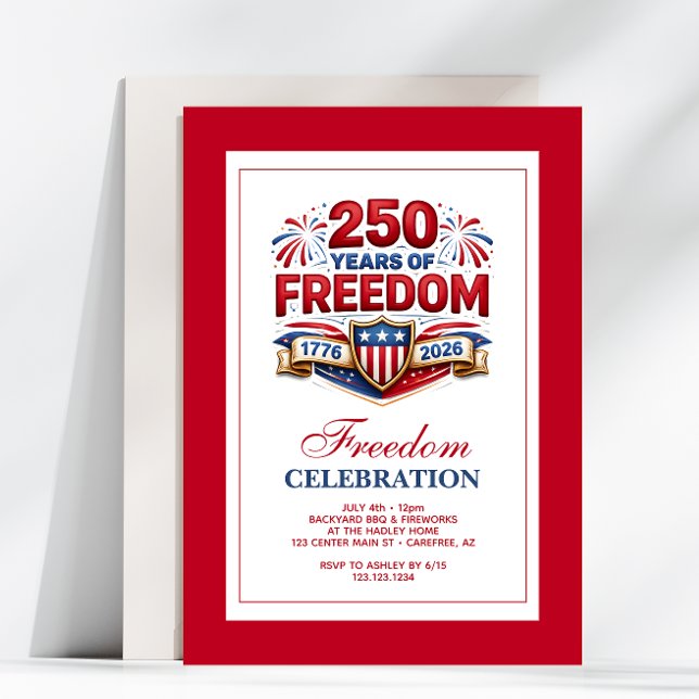 USA 250 Year Commemorative Celebration Einladung (Von Creator hochgeladen)