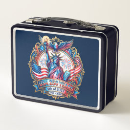 USA 250 years 4th of July 1776-2026 Metall Brotdose