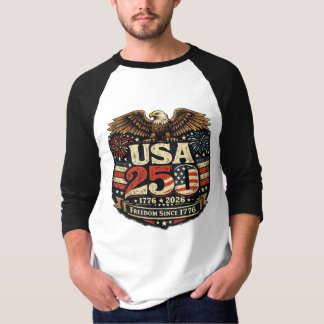 USA 250e anniversaire 1776-2026 T-shirt patriotiqu