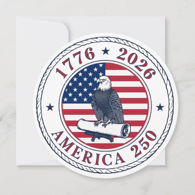 USA 250th Anniversary 1776-2026 Einladung (Vorderseite)