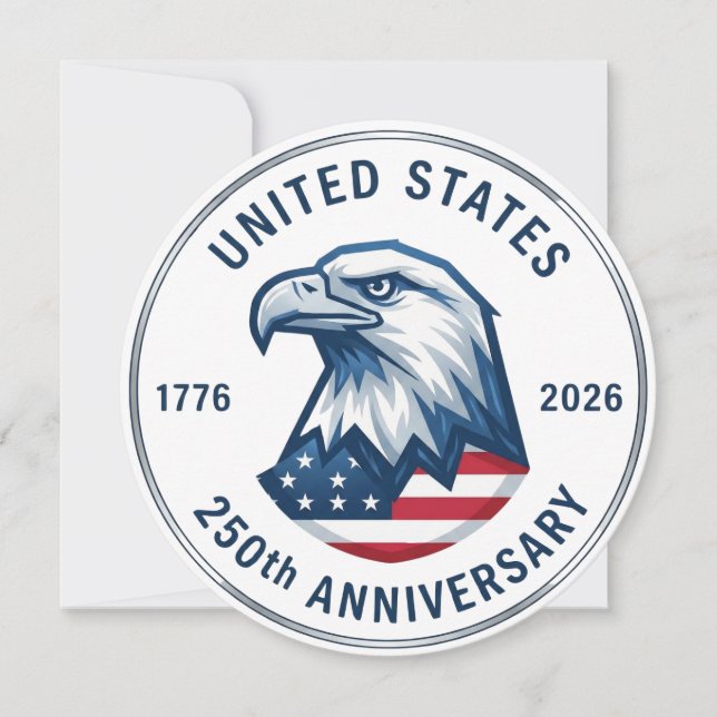 USA 250th Anniversary 1776-2026 Einladung (Vorderseite)