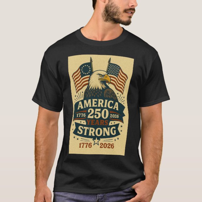USA 250th Anniversary T-Shirt (Vorderseite)