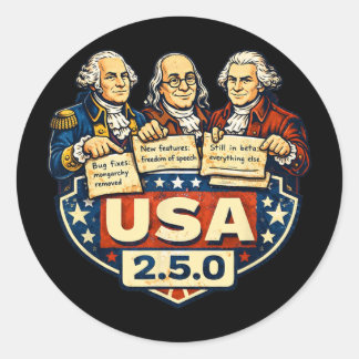 Usa 2.5.0 Patch Notes Gründerväter Lustig Runder Aufkleber