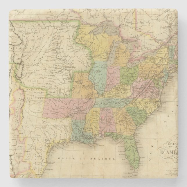 USA 4 2 STEINUNTERSETZER (Vorderseite)