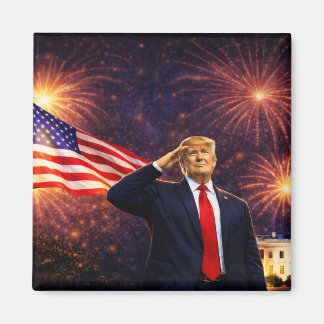 USA 4. Juli 250 Jahre Trump Exzellenz Magnet