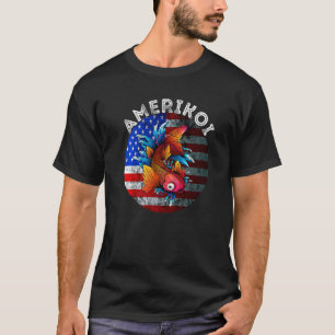 Usa 4. Juli Amerika Koi Fisch Patriotisches Amerik T-Shirt