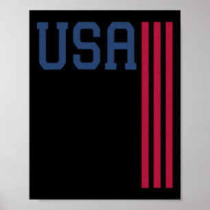 USA 4. Juli Amerikanische Flagge Poster