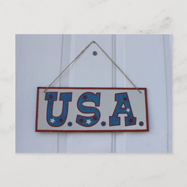 USA 4. Juli Hang Postkarte (Vorderseite)