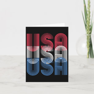 USA 4. Juli Retro Independence Day Karte
