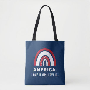 USA 4. Juli Stilvolle Patriotic American Rainbow Tasche