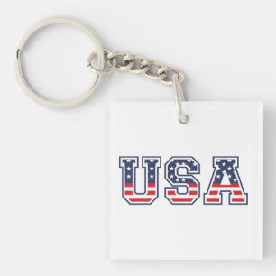 USA 4. Juli Unabhängigkeitstag Schlüsselanhänger