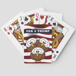"USA 4 TRUMP" BALDEGELER, WAHLKLASSIKKARTEN SPIELKARTEN