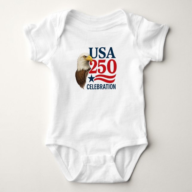 USA/4th of July 250th celebration Baby Strampler (Vorderseite)