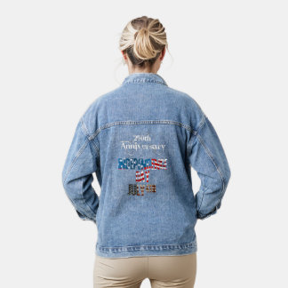 USA 4th of July Birthday Jeansjacke