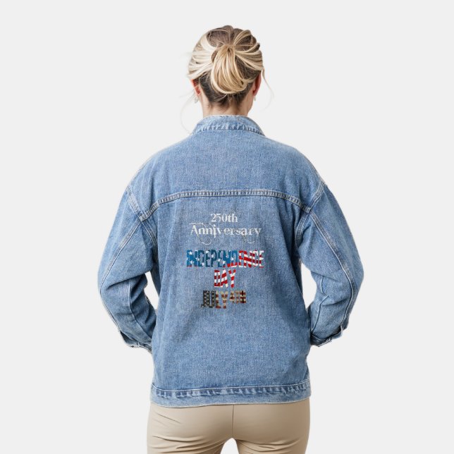 USA 4th of July Birthday Jeansjacke (Modell)