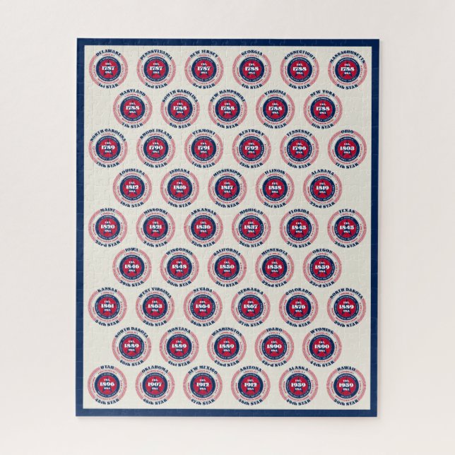 USA 50 Staaten Patriotisch (Vertikal)