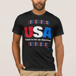 USA 50 Staaten Red White Blue Stars T-Shirt