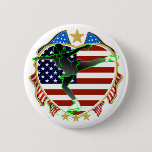 USA Abbildung Skaten BUTTON