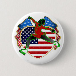 USA Abbildung Skater BUTTON