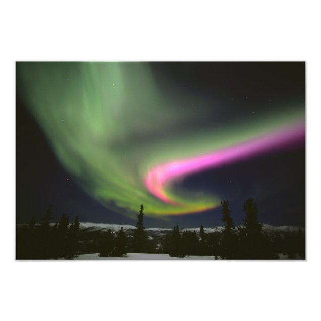 USA, Alaska, Chena Hot Springs. Aurora 2 Fotodruck (Vorne)