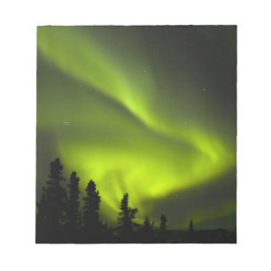 USA, Alaska, Chena Hot Springs. Aurora Borealis 2 Notizblock
