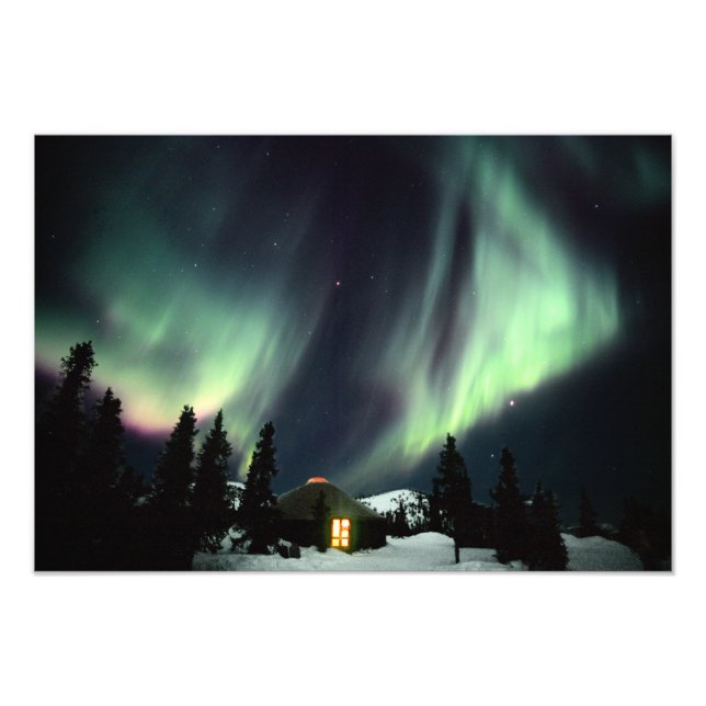 USA, Alaska, Chena Hot Springs. Aurora Fotodruck (Vorne)
