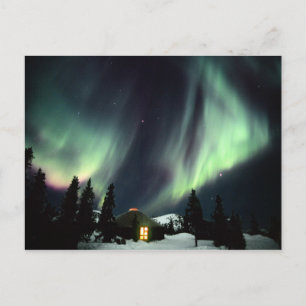 USA, Alaska, Chena Hot Springs. Aurora Postkarte