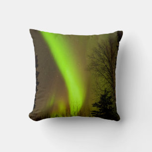 USA, Alaska, Chena Hot Springs. Aurora-Sicht Kissen