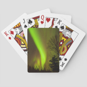 USA, Alaska, Chena Hot Springs. Aurora-Sicht Spielkarten