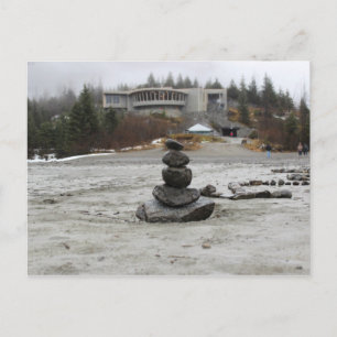 USA - Alaska - Juneau - Mendenhall & Inukshuk Postkarte