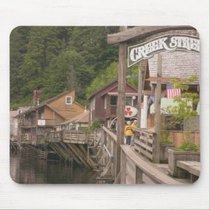 USA, Alaska, Ketchikan, Creek Street, Innenstadt Mousepad