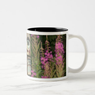 USA, Alaska, Ketchikan, Totem Bight State Zweifarbige Tasse