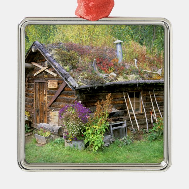 USA, Alaska, Nationalpark Denali, Kantishna. Ornament Aus Metall (Vorne)