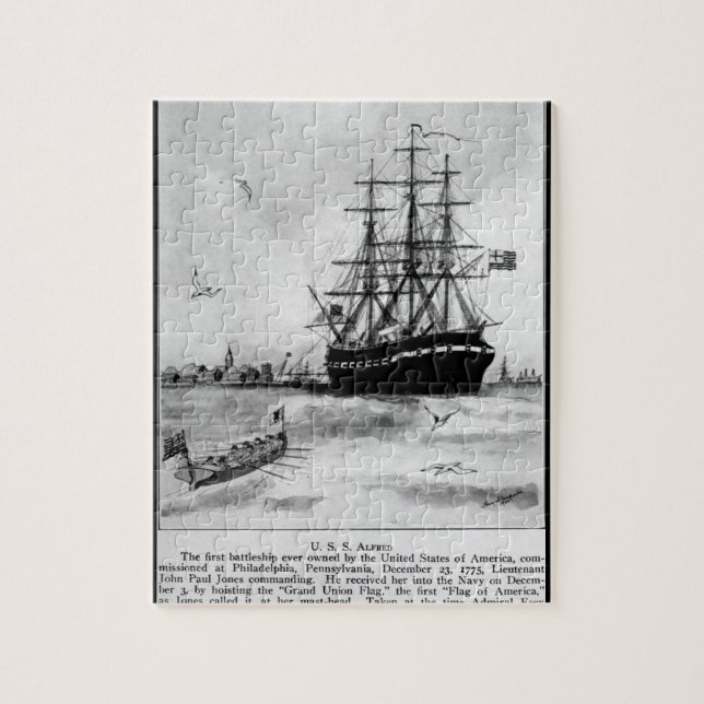 USA Alfred. Das erste Schlachtschiff überhaupt_War (Vertikal)