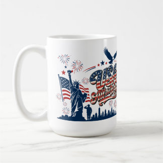 USA All the Way – Patriotischer Unabhängigkeitstag Kaffeetasse