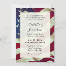 USA Amer Flag Patriotic Christlich Bible Wedding