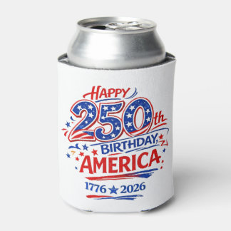 USA America 250th Anniversary Patriotic Dosenkühler