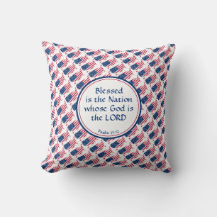 USA AMERICA Custom Scripting American Flag Kissen