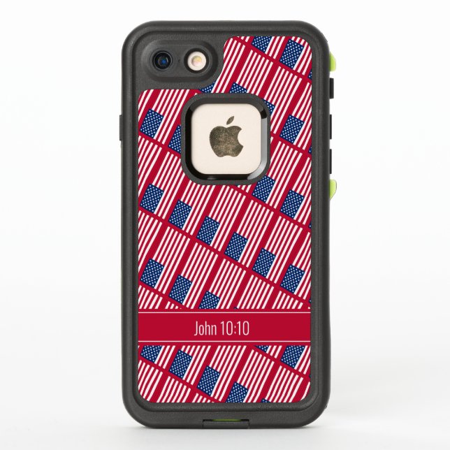 USA AMERICA FLAG Patriotic Personalisiert American (Rückseite)